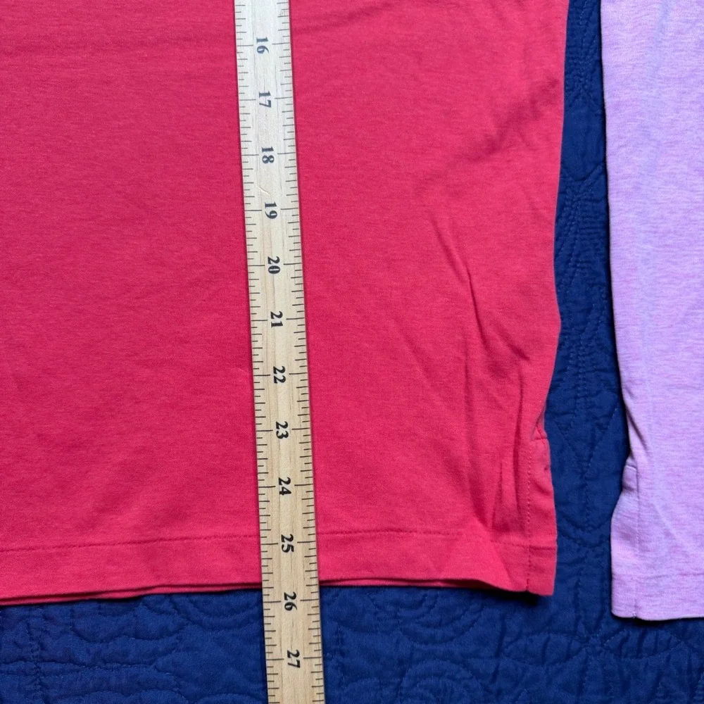 Polo Ralph Lauren  Custom Slim Fit Polo Shirt Lot Of 2 Pink Red Men's Large